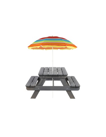 Skrzynie i ławki - Stół piknikowy do parasola stół ogrodowy stół z ławkami dla dzieci 1-10 lat - product 15