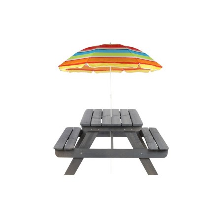 Stół piknikowy do parasola stół ogrodowy stół z ławkami dla dzieci 1-10 lat
