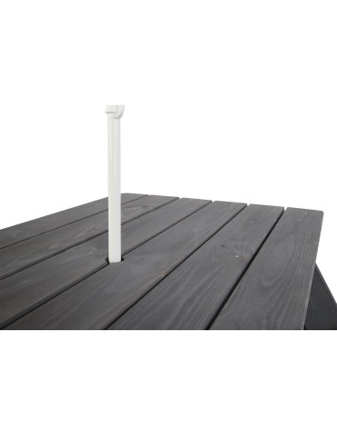 Skrzynie i ławki - Stół piknikowy do parasola stół ogrodowy stół z ławkami dla dzieci 1-10 lat - product 16