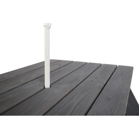 Stół piknikowy do parasola stół ogrodowy stół z ławkami dla dzieci 1-10 lat