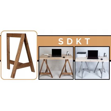 Drewniany koziołek trójnóg kobyłka kozioł warsztatowy stojak budowlany 70cm