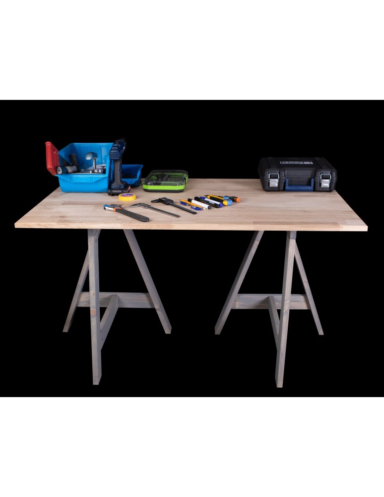 Koziołki Warsztatowe - Drewniany koziołek trójnóg kobyłka kozioł warsztatowy stojak budowlany 70cm - product MODO24.PL 4