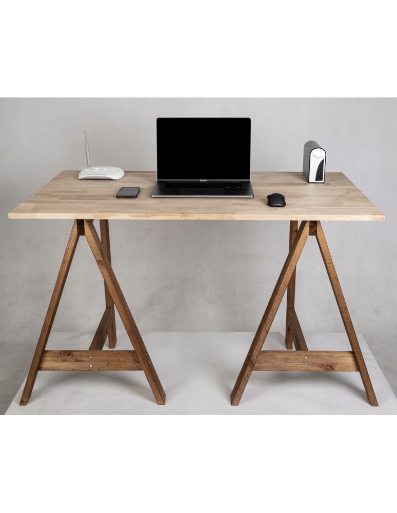 Koziołki Warsztatowe - Drewniany koziołek trójnóg kobyłka kozioł warsztatowy stojak budowlany 70cm - product MODO24.PL 5