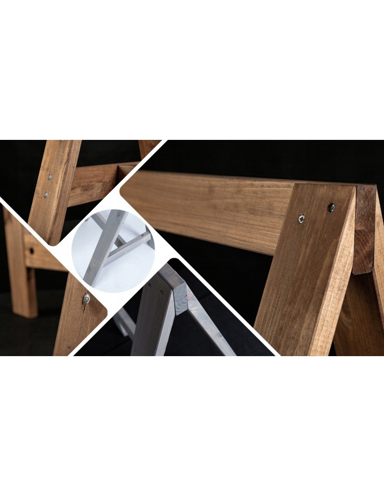 Koziołki Warsztatowe - Drewniany koziołek trójnóg kobyłka kozioł warsztatowy stojak budowlany 70cm - product MODO24.PL 6