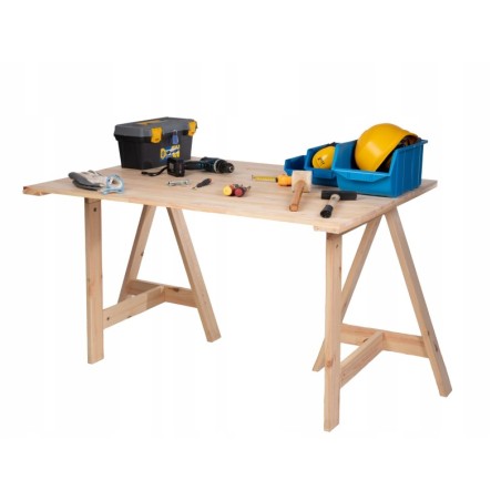 Drewniany koziołek trójnóg kobyłka kozioł warsztatowy stojak budowlany 70cm