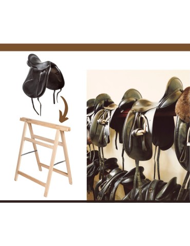 Koziołki Warsztatowe - Koziołek drewniany podblatowy wieszak na siodło kozioł roboczy malarski - product 4