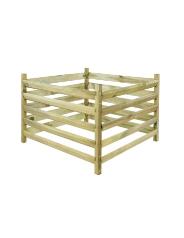 Kompostowniki - Kompostownik drewniany domowy kompostownik ogrodowy siatka na krety EKO - product 3