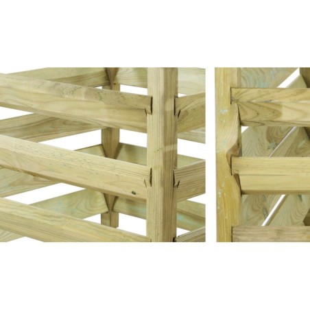 Kompostownik drewniany domowy kompostownik ogrodowy siatka na krety EKO