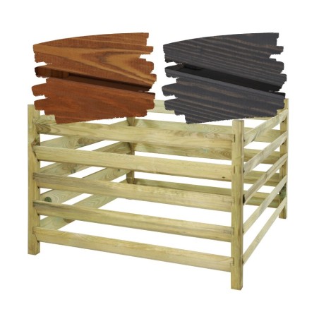 Kompostownik drewniany domowy kompostownik ogrodowy siatka na krety EKO