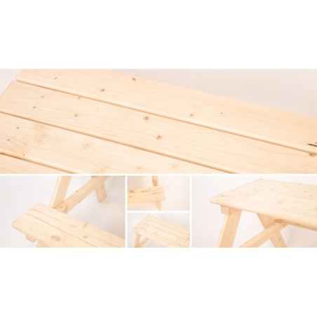 Stół z ławkami stół piknikowy dziecięcy ławka ogrodowa dziecięca 1-4lata