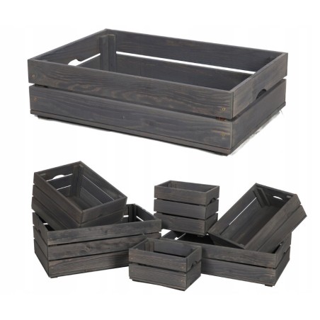 Drewniana skrzynka na warzywa skrzyneczka skrzynki drewniane 60x40 DUŻA EKO