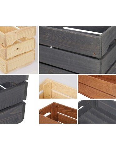 Skrzynki S - Drewniana skrzynka na warzywa skrzyneczka skrzynki drewniane 60x40 DUŻA EKO - product 6