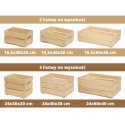 Drewniana skrzynka na warzywa skrzyneczka skrzynki drewniane 60x40 DUŻA EKO
