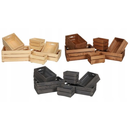 Drewniana skrzynka na warzywa skrzyneczka skrzynki drewniane 60x40 DUŻA EKO