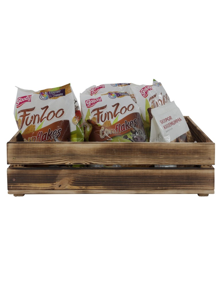 Skrzynki S - Drewniana skrzynka na warzywa skrzyneczka skrzynki drewniane 60x40 DUŻA EKO - product MODO24.PL 4