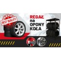 Stojak na opony regał na koła OBROTOWE ROLKI 177X120X60 cm SOLIDNY POLSKI