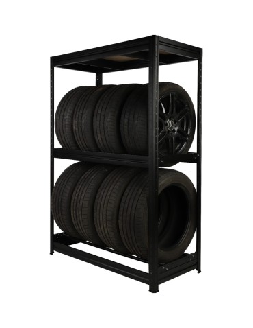 Regały na opony (półka) - Stojak na opony regał na koła OBROTOWE ROLKI 177X120X60 cm SOLIDNY POLSKI - product 4