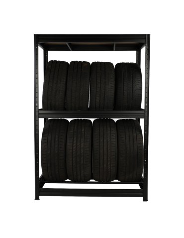 Regały na opony (półka) - Stojak na opony regał na koła OBROTOWE ROLKI 177X120X60 cm SOLIDNY POLSKI - product 5