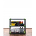Regał magazynowy plastikowy do piwnicy regał garażowy 98x120x46 3 półki EKO