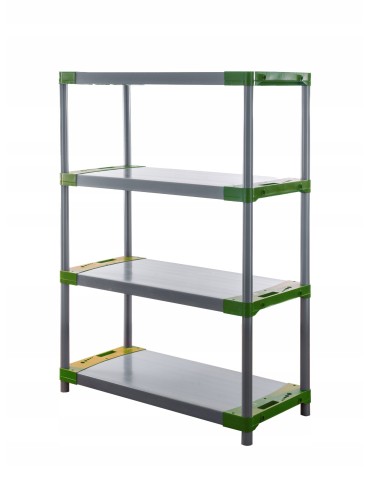 Regały plastikowe - Regał magazynowy regał plastikowy do piwnicy regał garażowy 98x100x46cm EKO - product 6