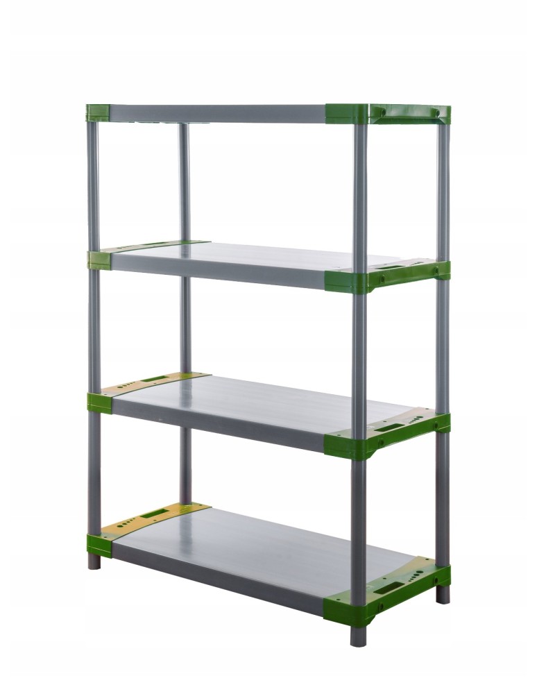 Regały plastikowe - Regał magazynowy regał plastikowy do piwnicy regał garażowy 98x100x46cm EKO - product MODO24.PL 6