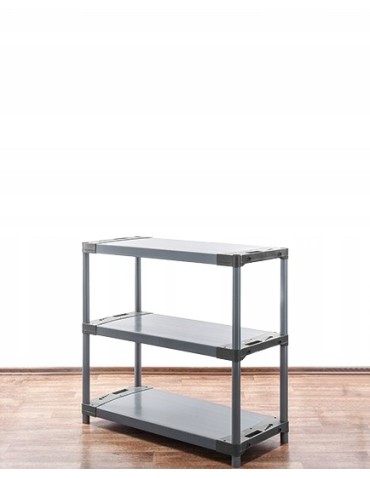 Regały plastikowe - Regał magazynowy plastikowy do piwnicy regał garażowy 98x110x46 3 półki EKO - product 4