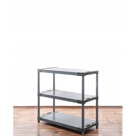 Regał magazynowy plastikowy do piwnicy regał garażowy 98x110x46 3 półki EKO