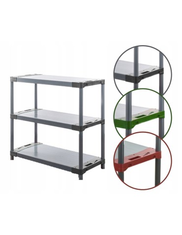 Regał magazynowy regał plastikowy do piwnicy regał do garażu 98x150x46 EKO