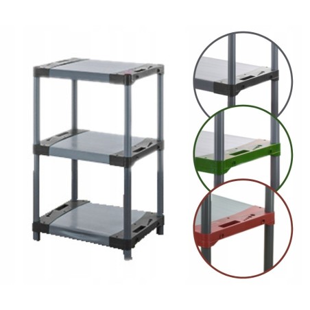 Regał magazynowy regał plastikowy do piwnicy regał garażowy 98x80x46 TRWAŁY