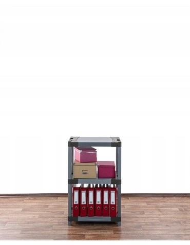 Regały plastikowe - Regał magazynowy regał plastikowy do piwnicy regał garażowy 98x80x46 TRWAŁY - product 14