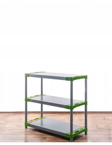 Regały plastikowe - Regał magazynowy regał plastikowy do piwnicy regał do garażu 98x150x46 EKO - product 4