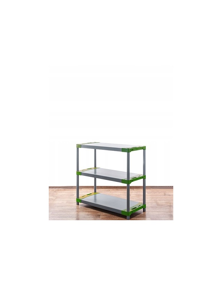 Regały plastikowe - Regał magazynowy regał plastikowy do piwnicy regał do garażu 98x150x46 EKO - product MODO24.PL 4