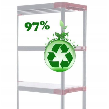 Regał magazynowy regał plastikowy do piwnicy regał do garażu 98x150x46 EKO