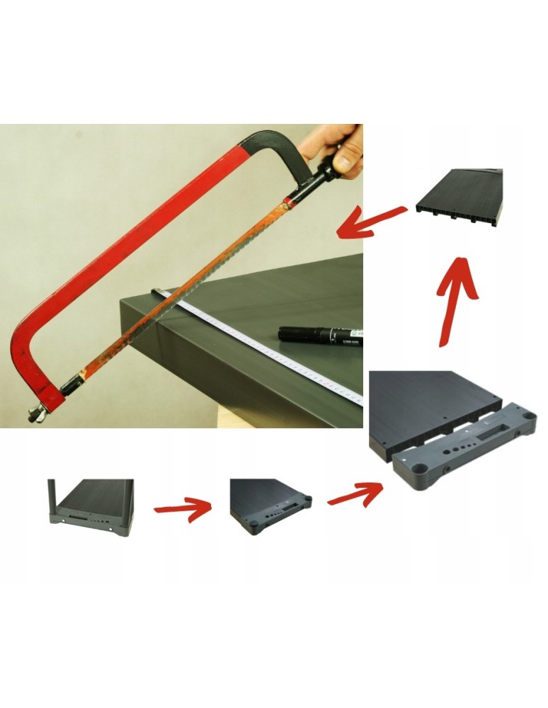 Regały plastikowe - Regał magazynowy plastikowy do piwnicy regał garażowy 98x130x46 3 półki EKO - product MODO24.PL 11