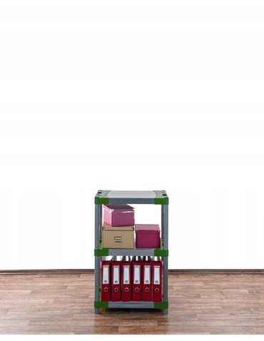 Regały plastikowe - Regał magazynowy regał plastikowy do piwnicy regał garażowy 98x90x46 cm EKO - product 14