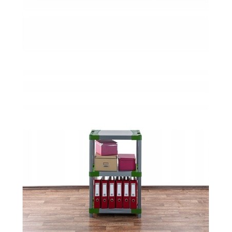 Regał magazynowy regał plastikowy do piwnicy regał garażowy 98x80x46 TRWAŁY