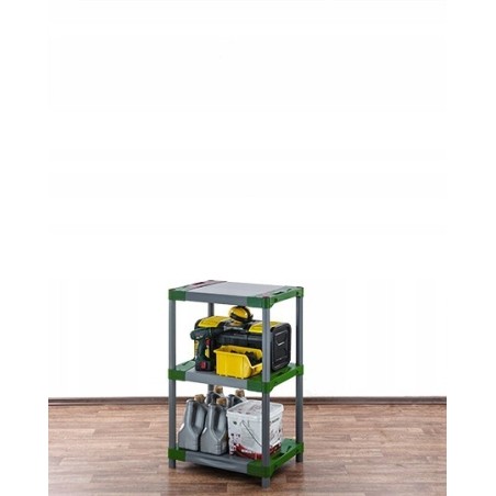 Regał magazynowy regał plastikowy do piwnicy regał garażowy 98x70x46 TRWAŁY