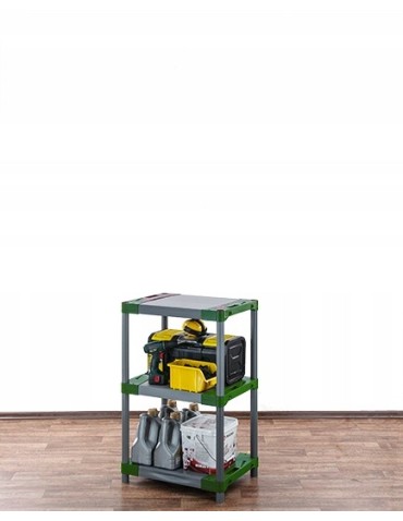 Regały plastikowe - Regał magazynowy regał plastikowy do piwnicy regał do garażu 98x60x46 EKO - product 13