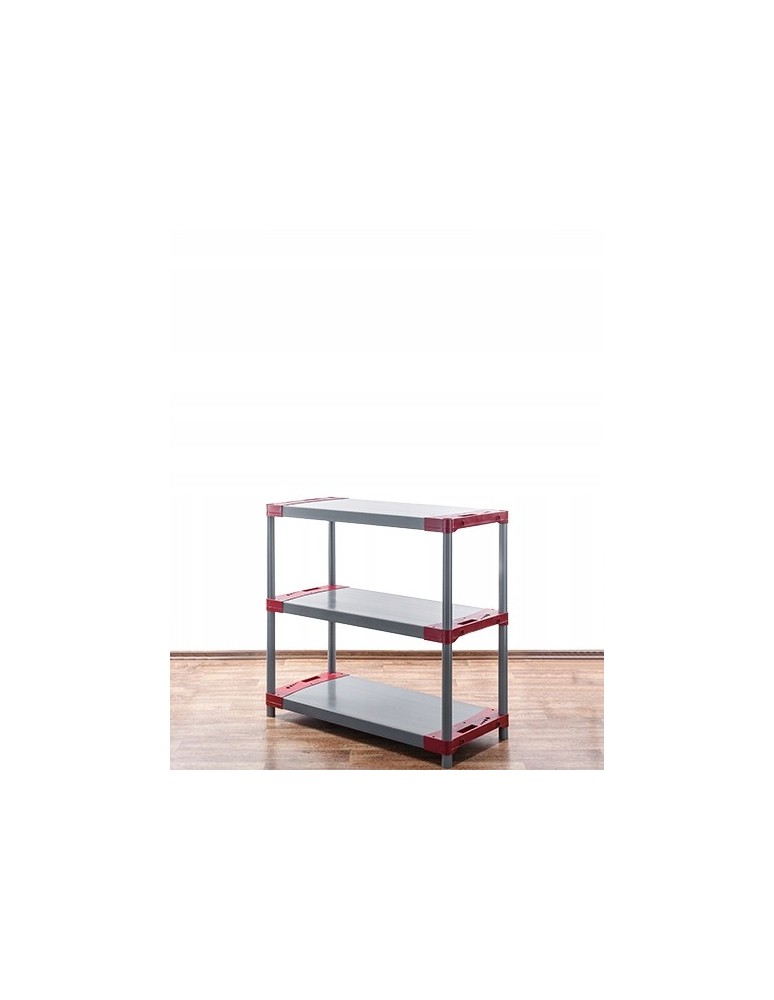 Regały plastikowe - Regał magazynowy regał plastikowy do piwnicy regał garażowy 98x100x46cm EKO - product MODO24.PL 4