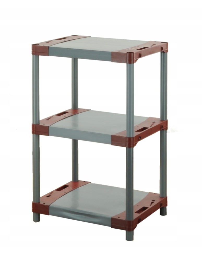 Regały plastikowe - Regał magazynowy regał plastikowy do piwnicy regał garażowy 98x90x46 cm EKO - product MODO24.PL 3