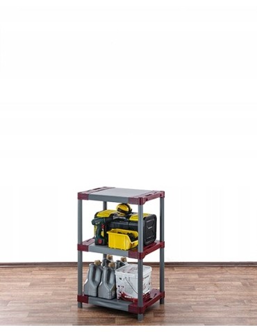 Regały plastikowe - Regał magazynowy regał plastikowy do piwnicy regał garażowy 98x90x46 cm EKO - product 13