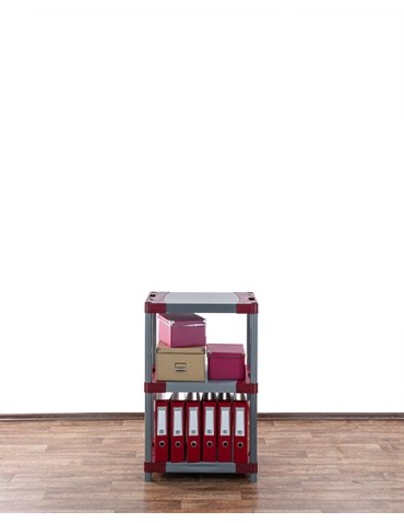 Regały plastikowe - Regał magazynowy regał plastikowy do piwnicy regał do garażu 98x60x46 EKO - product 14