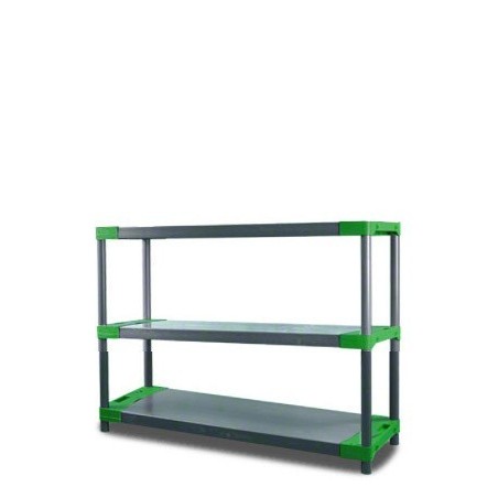 Regał magazynowy plastikowy do piwnicy regał garażowy 98x110x46 3 półki EKO