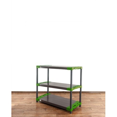 Regał magazynowy plastikowy do piwnicy regał garażowy 98x110x46 3 półki EKO