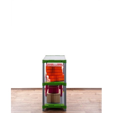 Regał magazynowy plastikowy do piwnicy regał garażowy 98x110x46 3 półki EKO