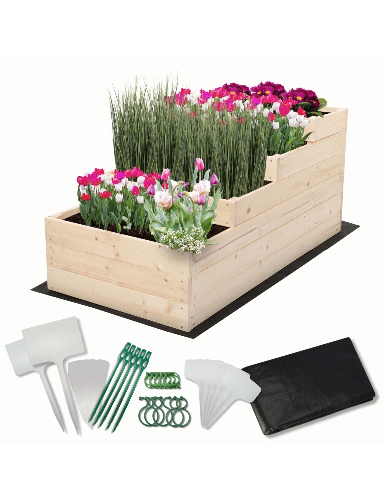 Dom i ogród - Skrzynia na warzywa warzywnik drewniana 60x120 GRATISY WYSOKA ECO - produkt MODO24.PL 1
