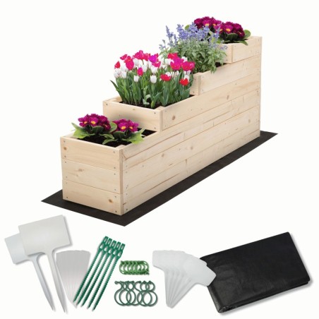 Skrzynia na warzywa warzywnik drewniany 30x120 GRATISY WYSOKA ECO