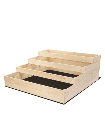 Dom i ogród - Skrzynie na warzywa warzywniak donica drewniana 120x120 GRATISY EKO - product 3