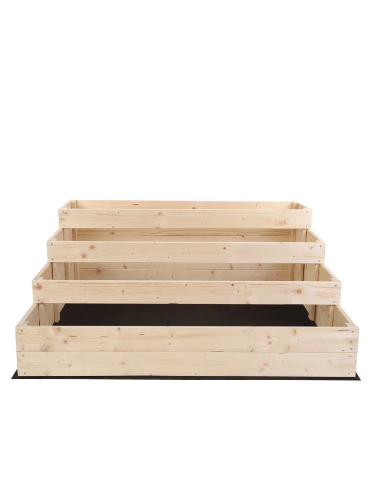 Dom i ogród - Skrzynie na warzywa warzywniak donica drewniana 120x120 GRATISY EKO - product MODO24.PL 4