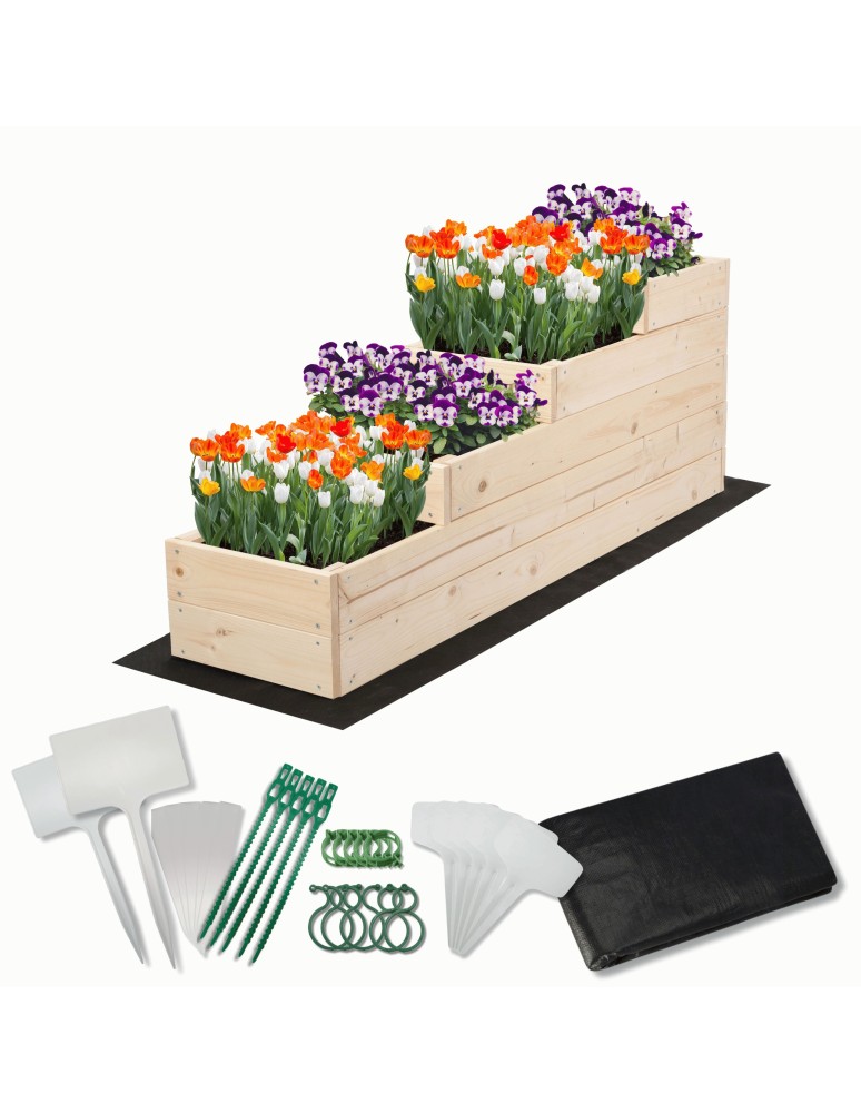Dom i ogród - Skrzynie na warzywa warzywniak donica drewniana 30x120 GRATISY EKO - produkt MODO24.PL 1